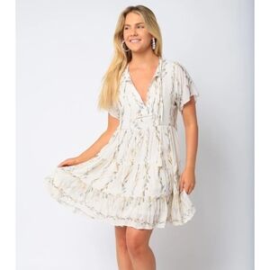 Olivaceous Mila Mini Dress Cottage Core Fairy size s